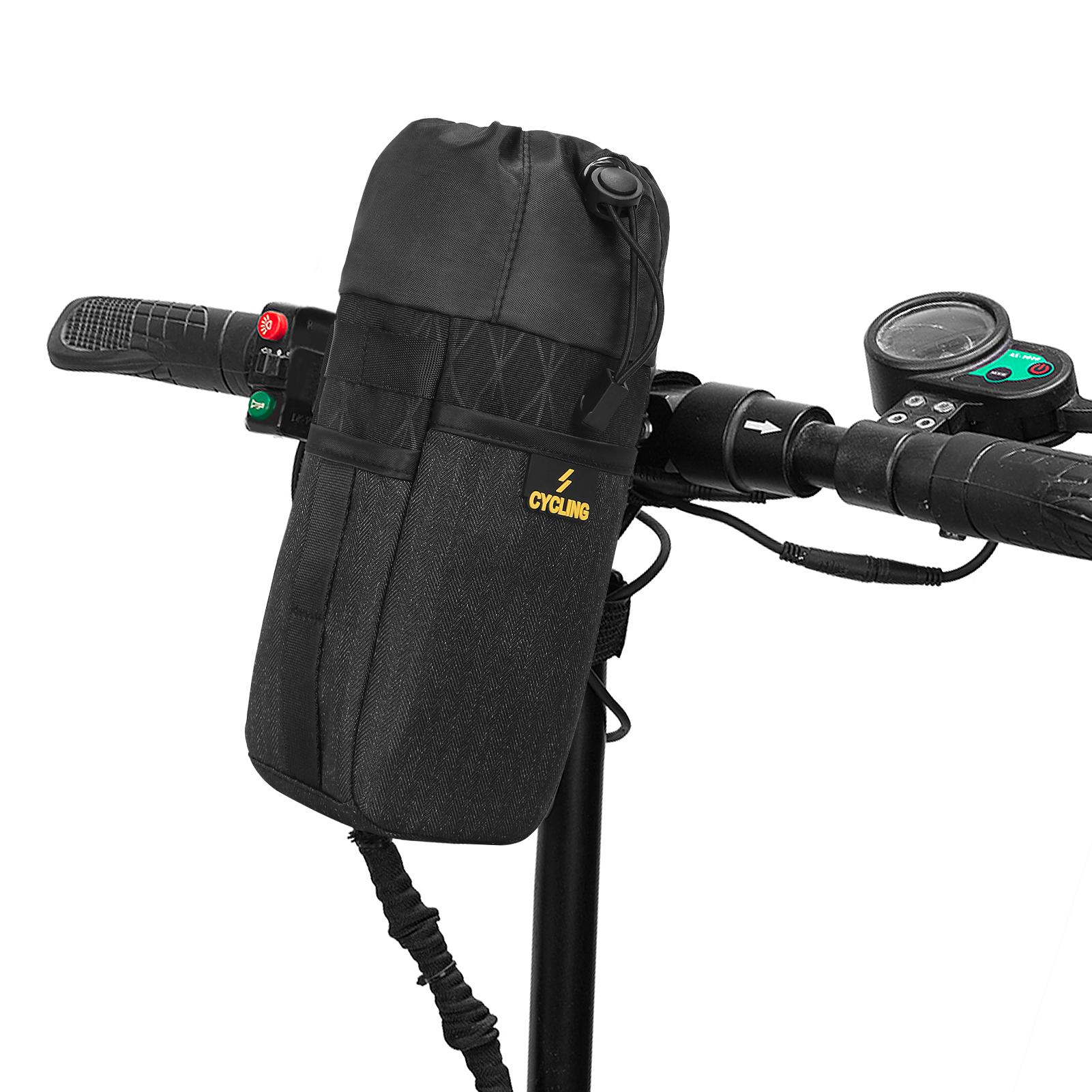 Bicycle Water Bottle Bag Bike Bottle Holder Bag Cooler Bag Bike Seat Bag Pouch for MTB Mountain Road Bike Scooter