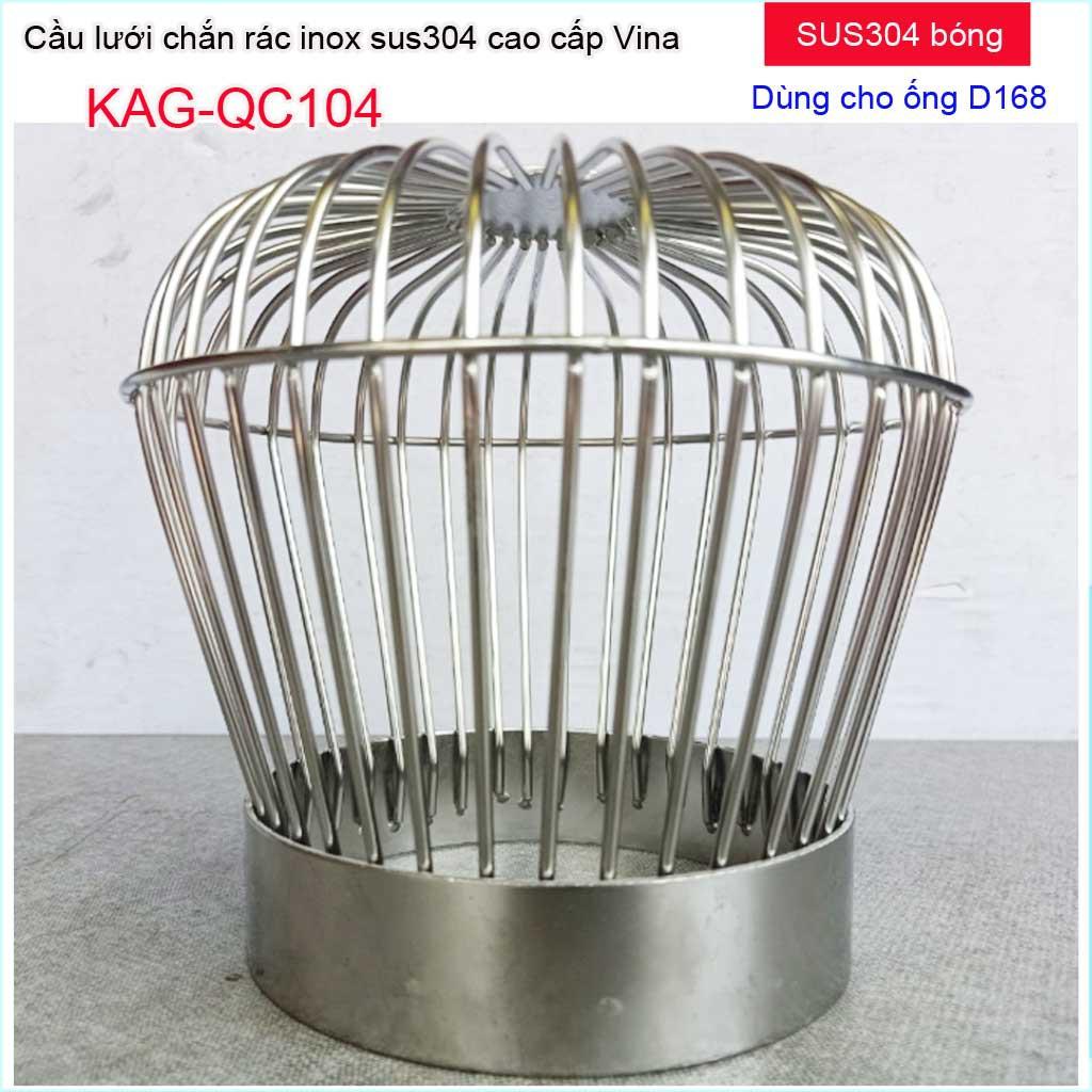 Quả cầu lưới Inox dày, chắn rác sân thượng, phễu chặn rác thoát nước mưa