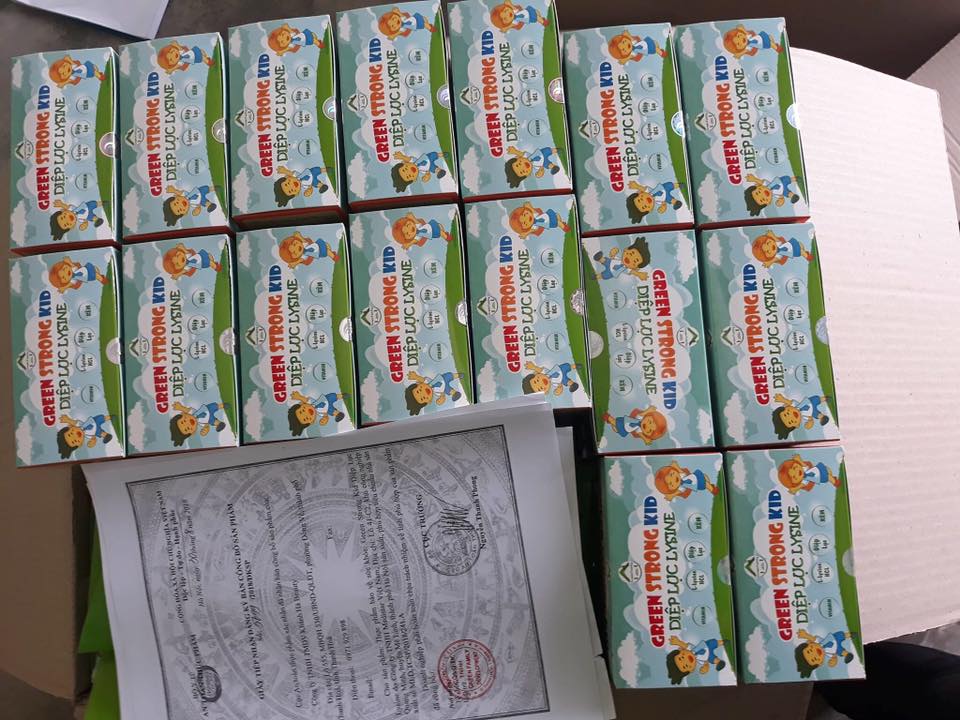 Thực phẩm chức năng bảo vệ sức khỏe Diệp lục lysine + Tặng kèm vòng tay Phong Thủy Cực Chất