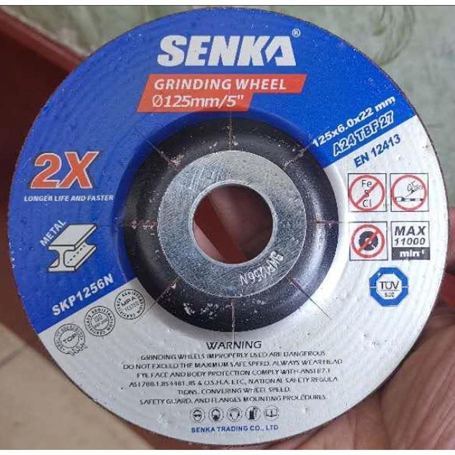 SENKA 1 viên đá mài sắt thép inox, đá mài kim loại màu nâu
