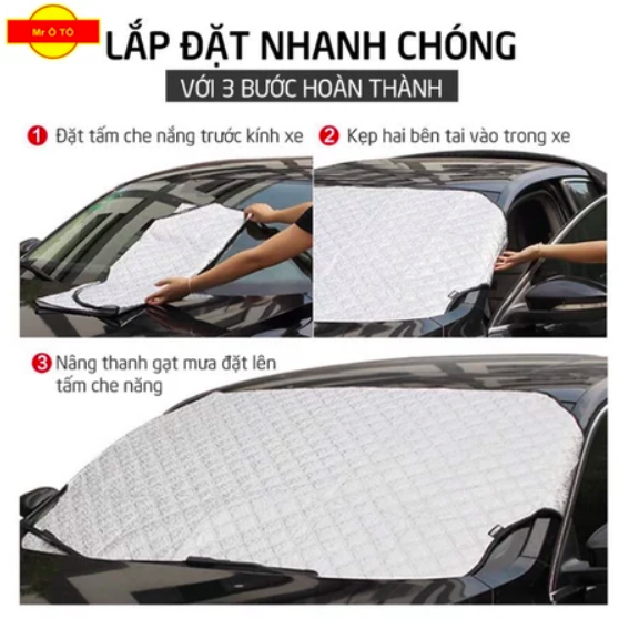 Tấm Chắn Nắng Kính Lái Ô TÔ Loại 1 MR ÔTÔ 3 Lớp Chống Nóng Bảo Vệ Nội Thất Xe Hơi, Dễ Lắp Đặt Và Cất Gọn BCKL001 4.9