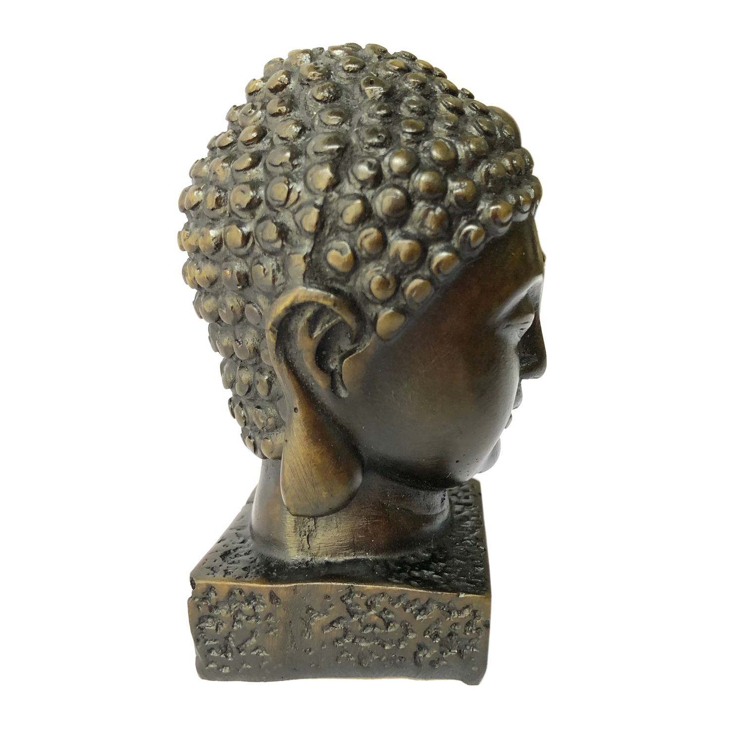 Tượng Đá Đầu Phật Thích Ca - Cao 12cm - Đá Màu