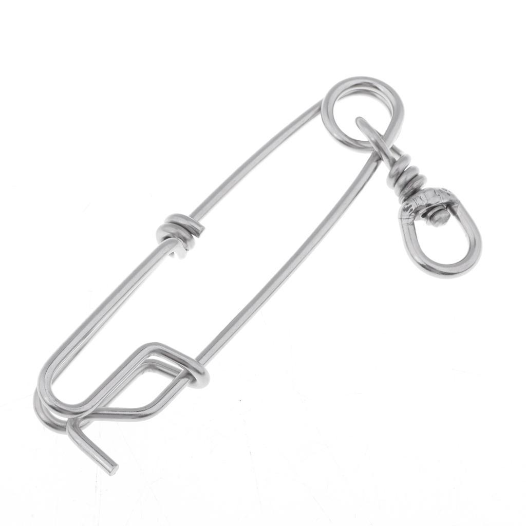 12x Longline Branch Hanger Snap Swivel Speargun Float Line Tuna Clip Fishing Accessories Silvery