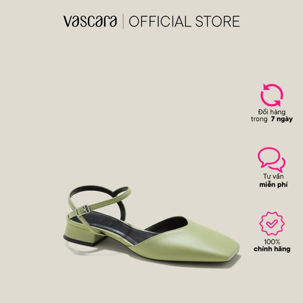 Vascara Giày Bít Mũi Vuông Có Quai Hậu - BMN 0608