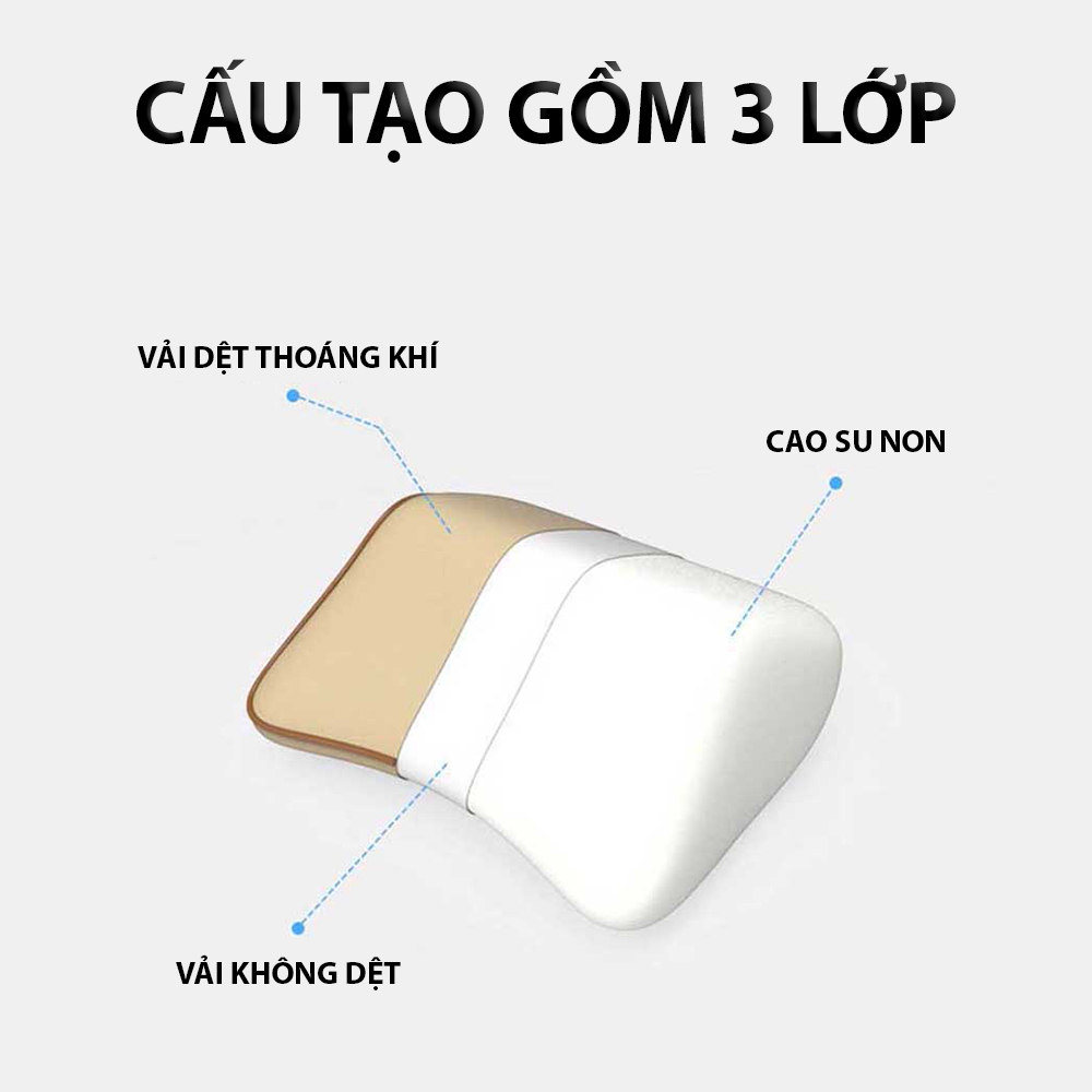 Gối Tựa Đầu Cao Su Non Cho Mọi Loại Xe Ô tô