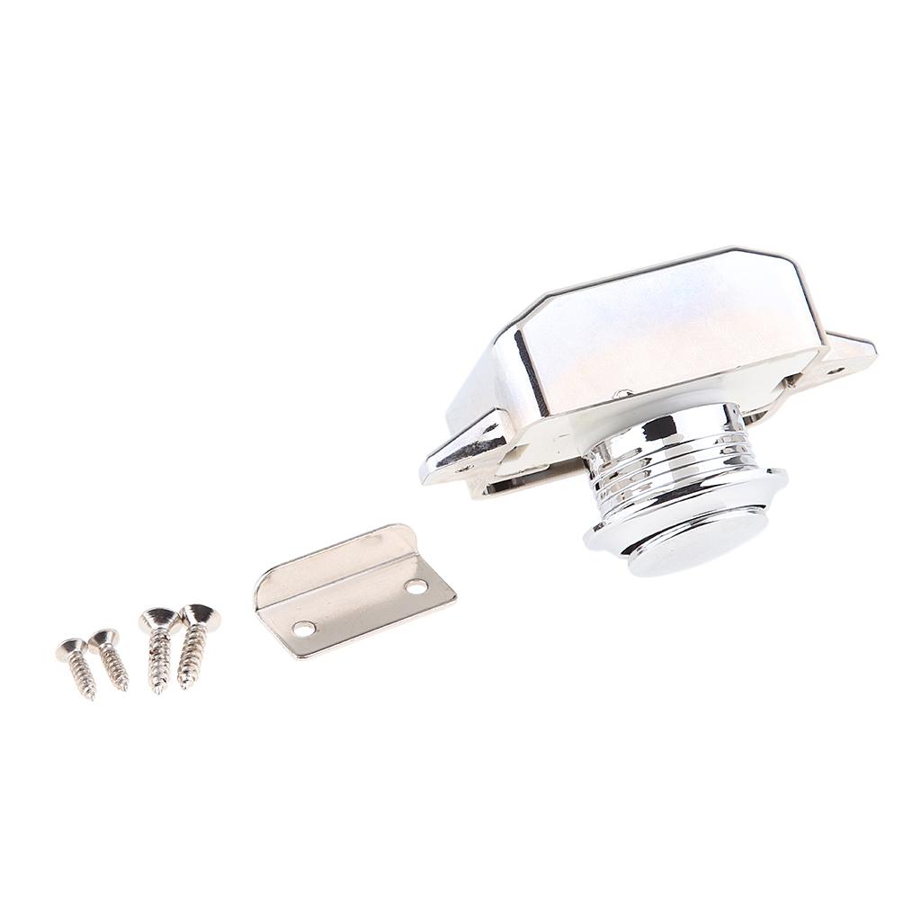 Đẩy Nút Chốt Khóa Móc Khóa Cho Mềm RV Xe Tủ Tủ Chén Bạc