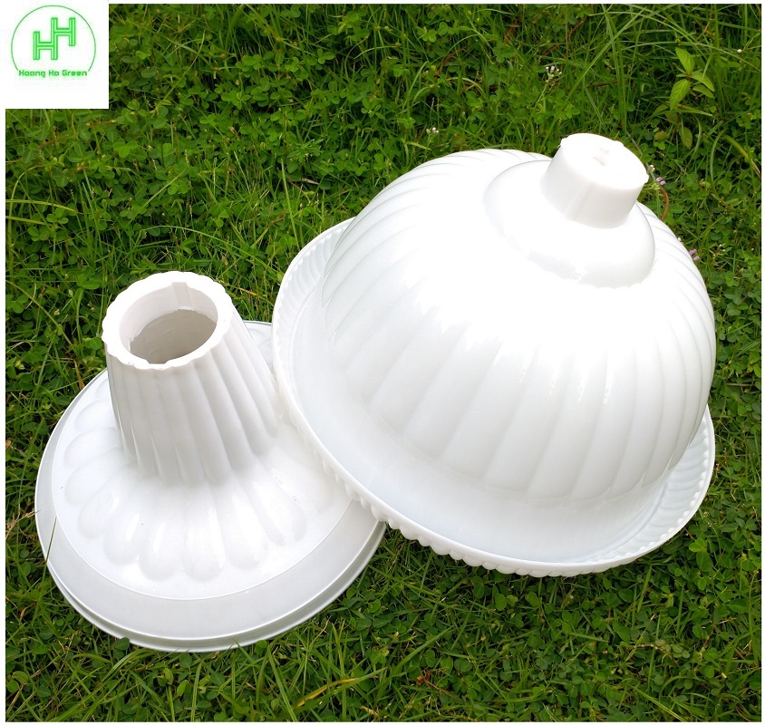 2 Chậu LY nhựa kèm ĐẾ tách rời, trồng hoa, cây cảnh, sen... Size1 , Kt: 30x33