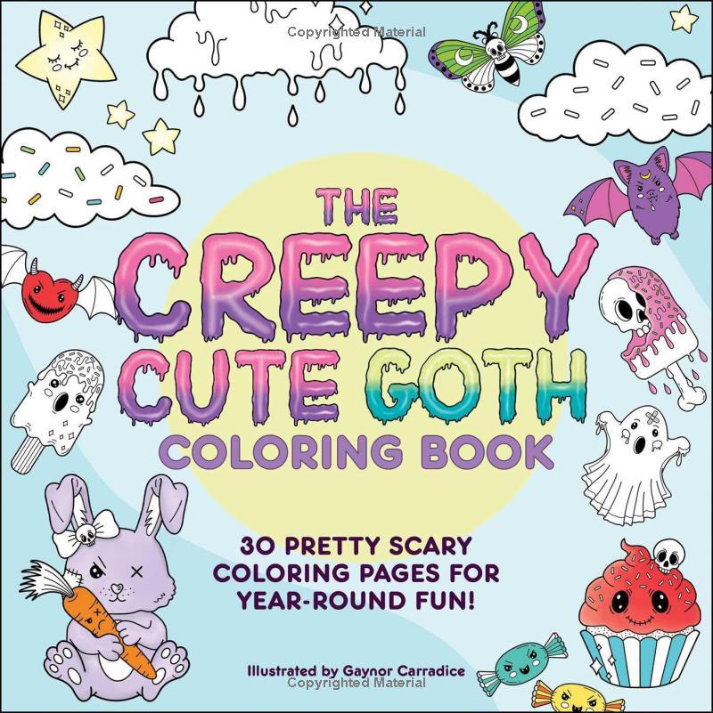 Sách ngoại văn: The Creepy Cute Goth Coloring Book
