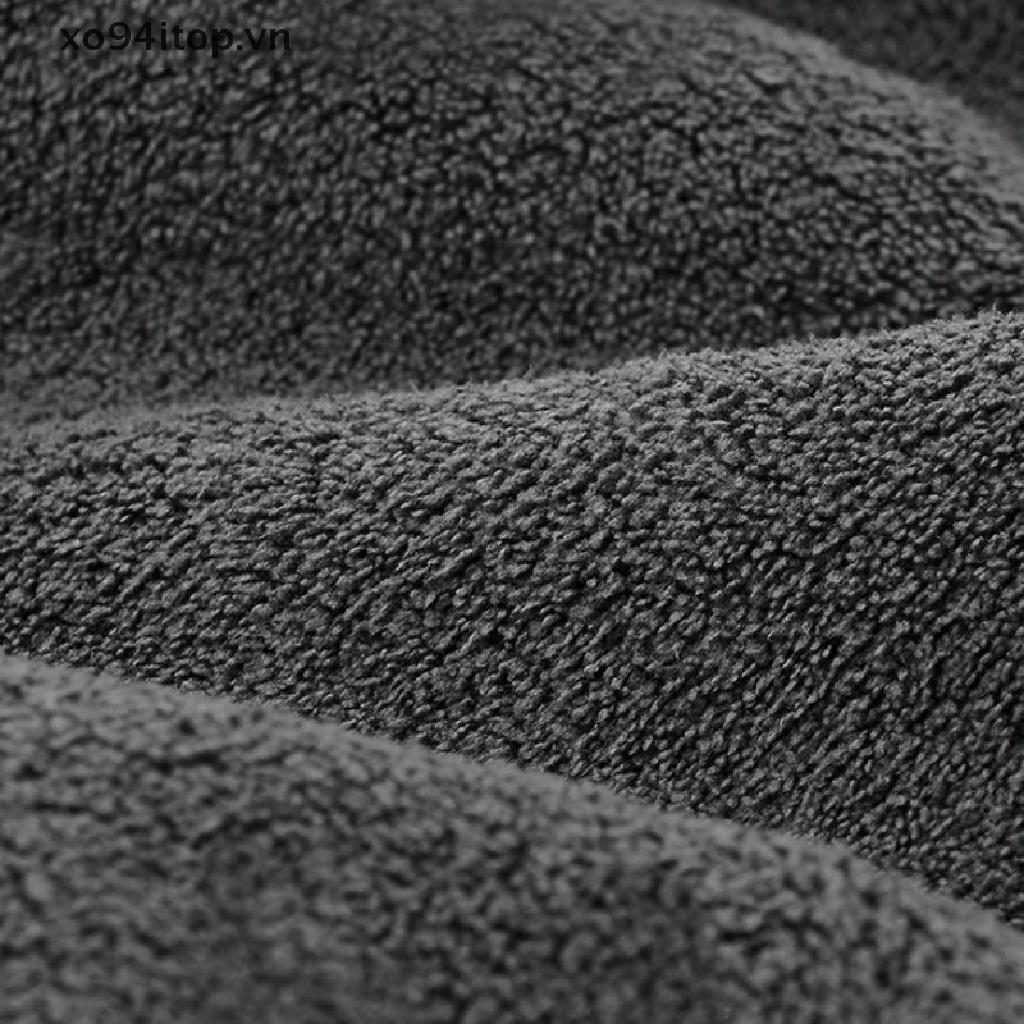 Khăn Lau Xe Hơi Hai Mặt Da Lộn Hai Màu đỏ xám Micro Fiber thấm hút nhanh không phai màu không để lại bụi, chuyên nghiệp