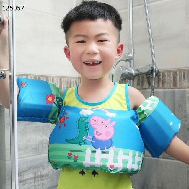 Phao bơi tay đỡ ngực cho bé Phao tập bơi liền thân cho bé - phao tay đỡ ngực cho bé ( nhiều màu cute lắm)