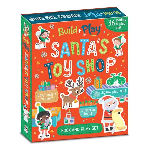Build And Play Santa's Toy Shop: Book And Play Set With 36 Christmas Models To Make