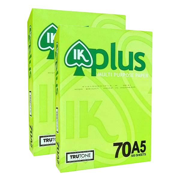 Giấy A5 IK Plus 70gsm 10 ram = 1 thùng