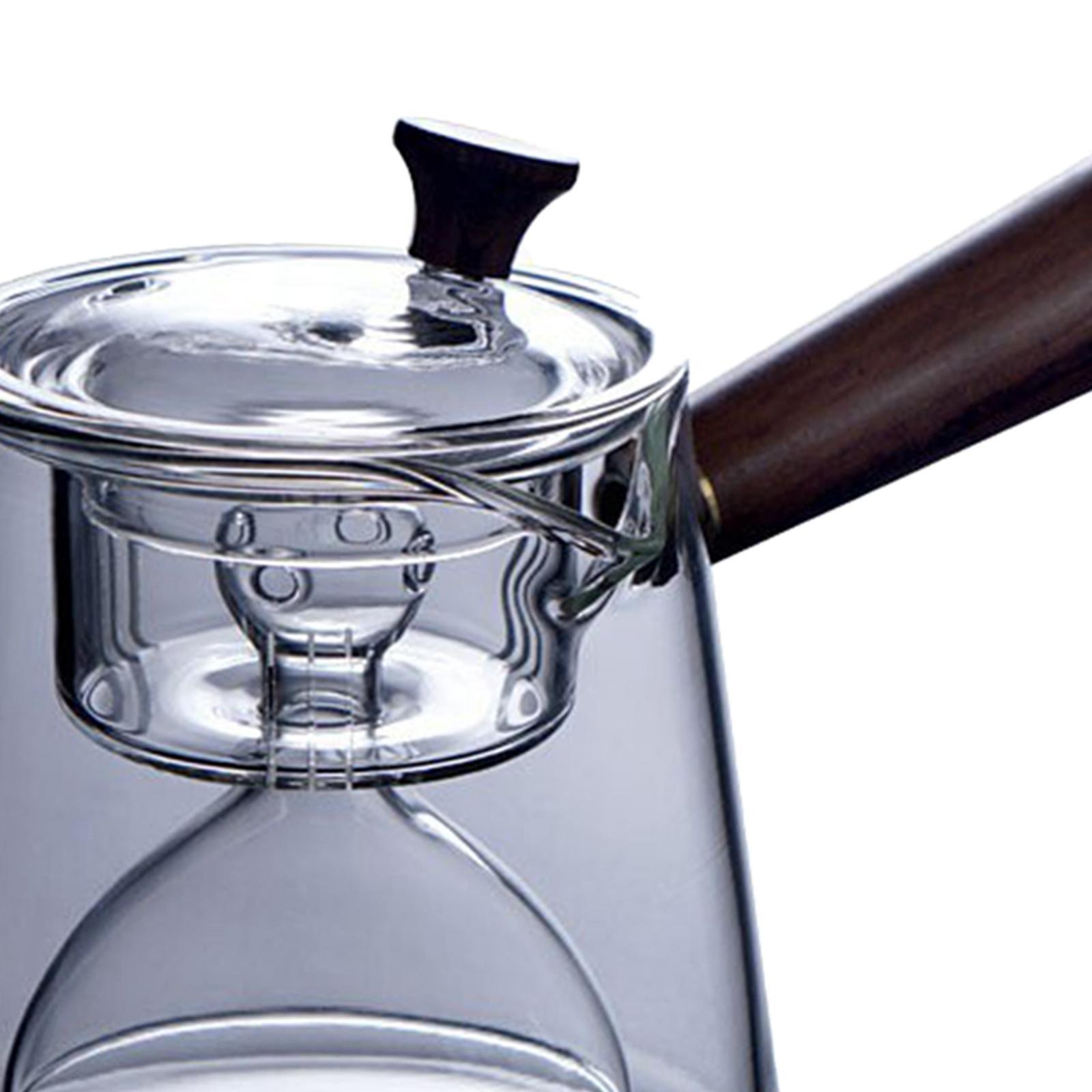 Glass Water Kettle Stovetop Tea Maker Glass Tea Pot for Office Kitchen