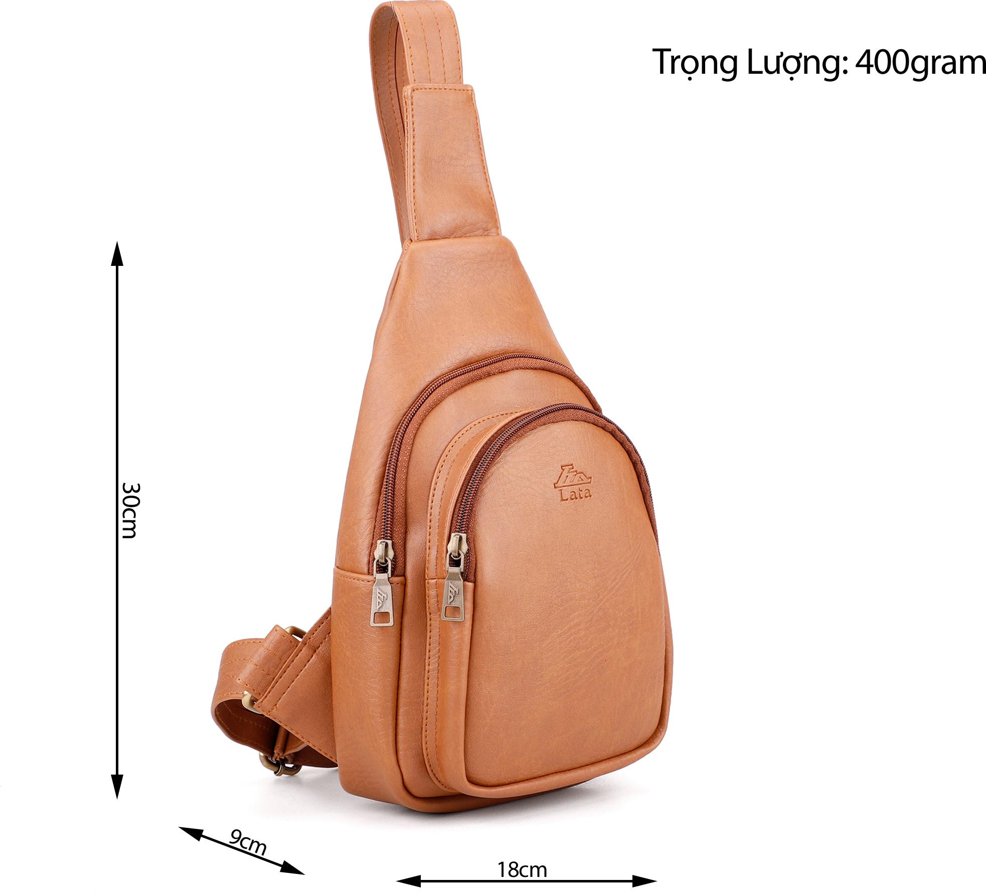 Balo Lata ( Thời trang nam đi chơi cỡ nhỏ - Balo đeo chéo da BALC24 )