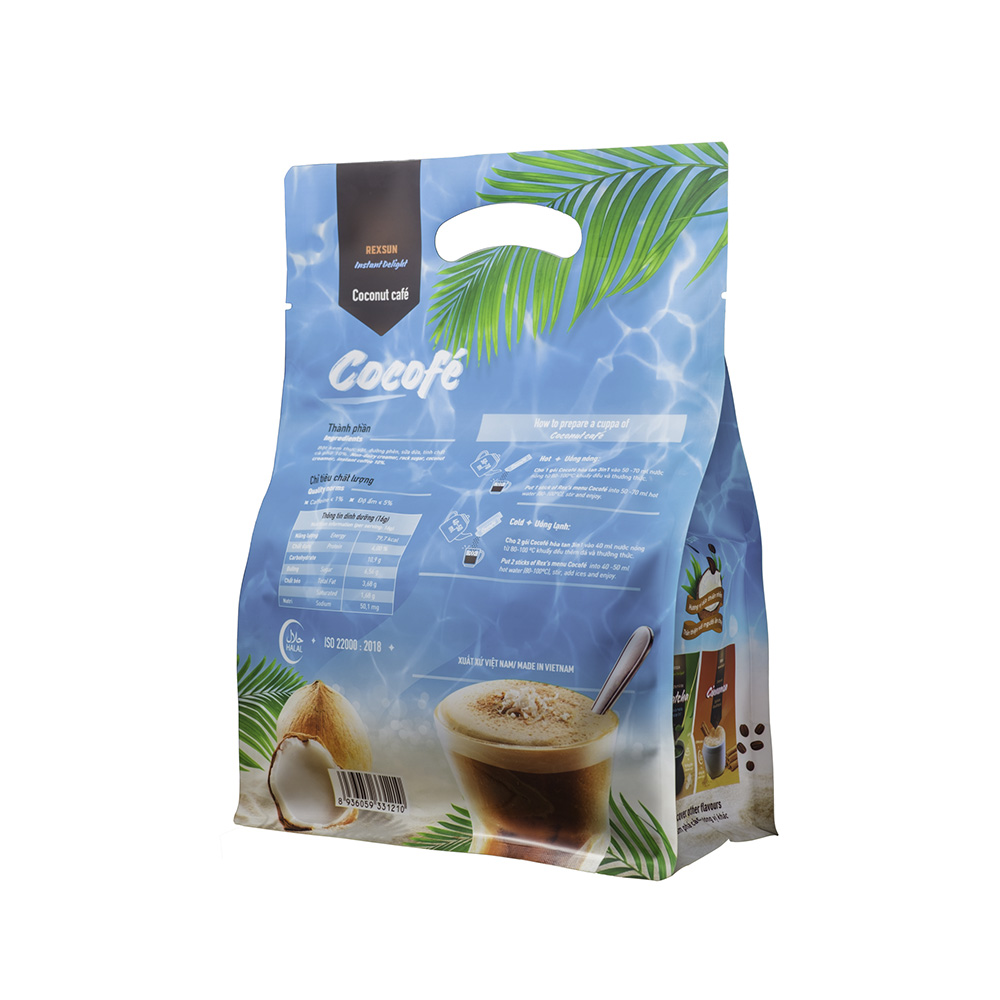 Cà phê hòa tan Sữa Dừa - Instant Delight Cocofé  (480g/túi 30gói)  Rexsun