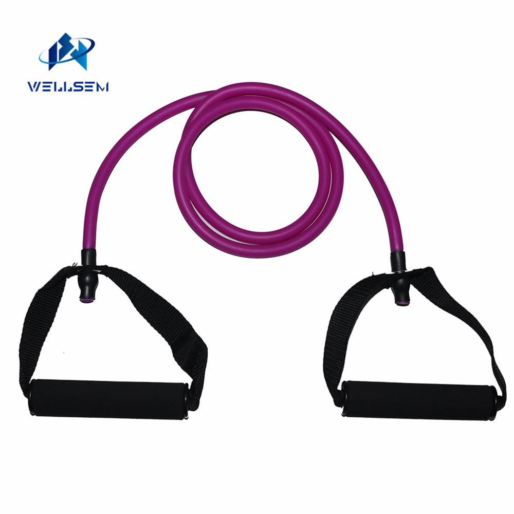 Yoga kéo dây thừng tập thể dục các dải tập thể dục ống tập luyện thực tế dây đàn hồi dây yoga tập luyện yoga 1pc Color: Purple