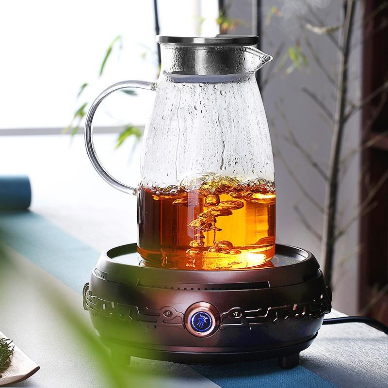 Bộ Bình, Ly Thủy Tinh Chịu Nhiệt Cao Cấp Borosilicate, Nắp Inox 304 Không Ghỉ