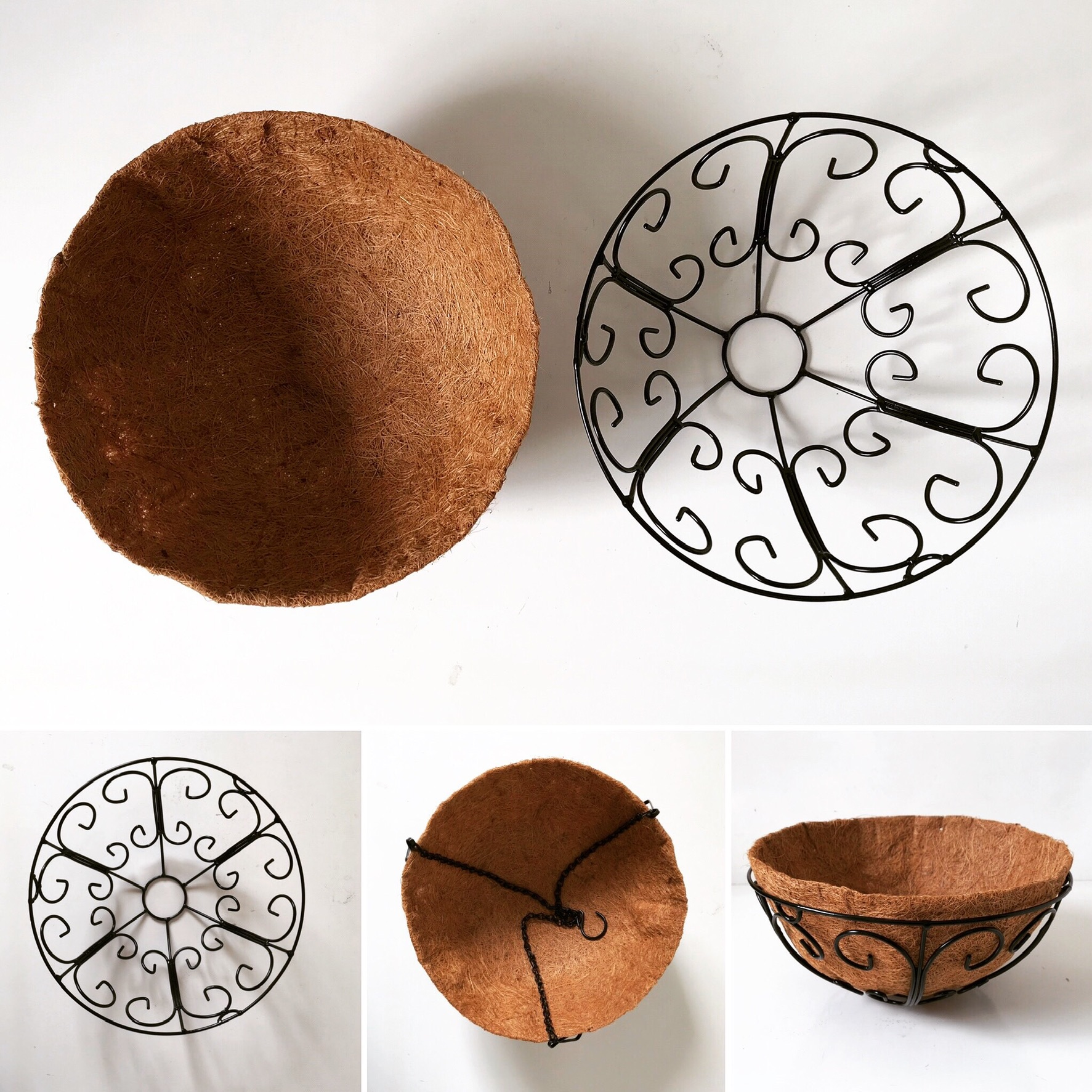 Chậu hoa xơ dừa