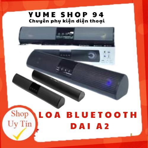 Loa bluetooth speaker A2 dáng dài 2 loa cực đỉnh, kiểu dáng sang trọng hỗ trợ thẻ nhớ, đài FM
