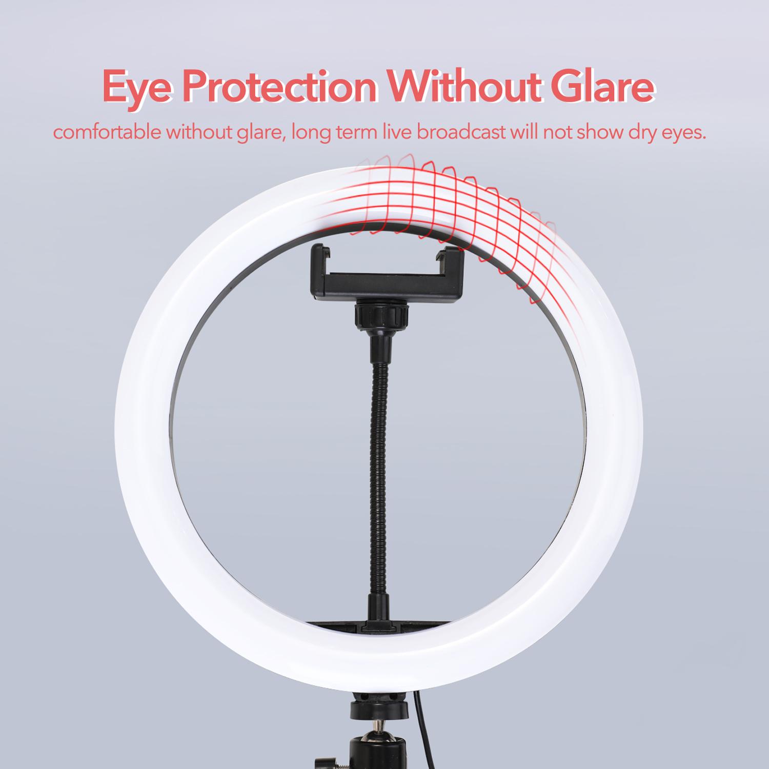 Đèn LED tự sướng tròn 10 '' có thể điều chỉnh độ sáng