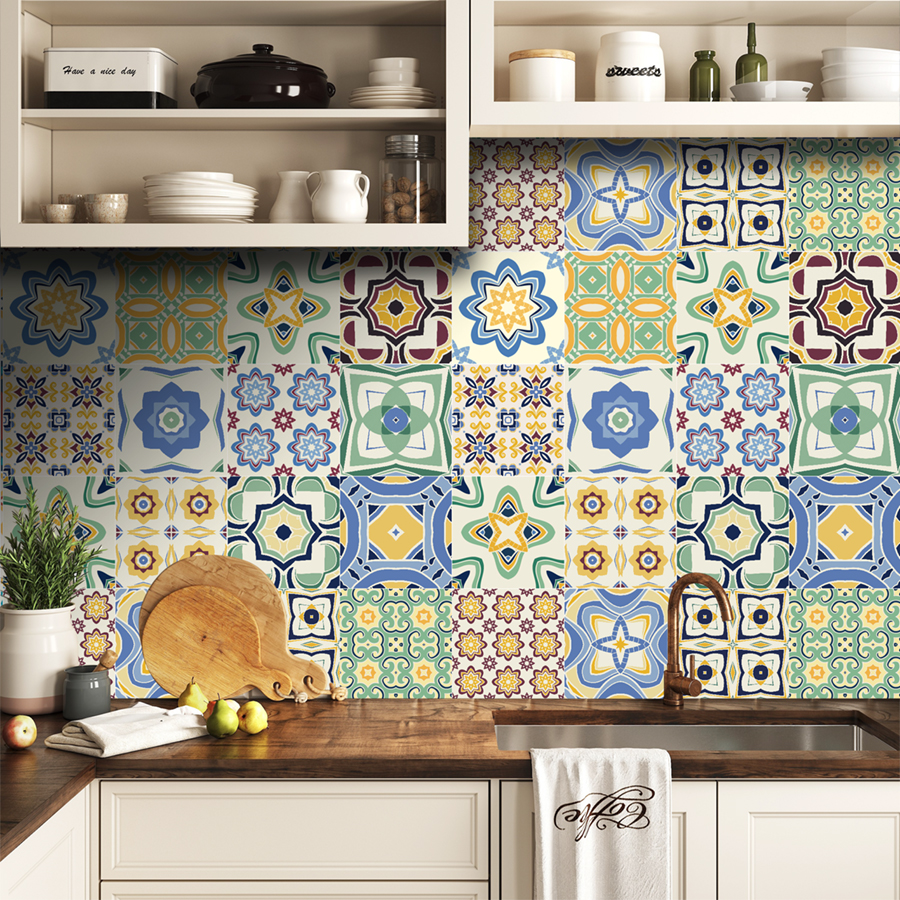 Decal gạch bông - mẫu KT51