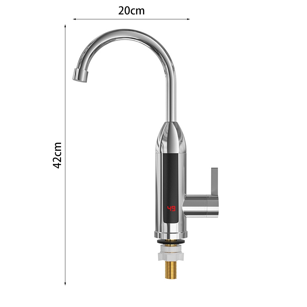 Vòi nước rửa chén nóng lạnh 360 độ 3000W Electric Water Heater Faucet LCD Display 360-Degree Adjustable