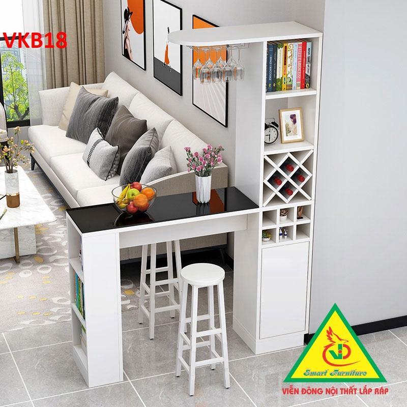 Quầy bar mini kết hợp tủ rượu VKB018 - Nội thất lắp ráp Viendong Adv