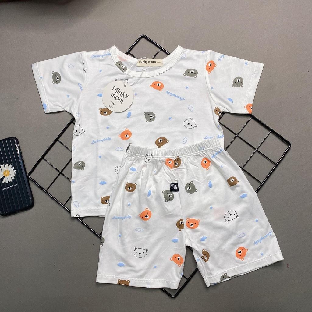 Bộ cộc tay cho bé bộ cộc tay SUMIKKO cho bé trai bé gái chất thun lạnh cao cấp siêu mềm siêu mát