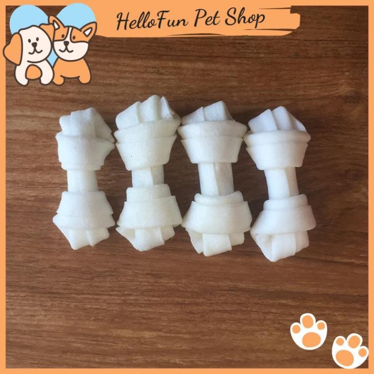 Xương da bò xoắn hai đầu thơm ngon cho thú cưng