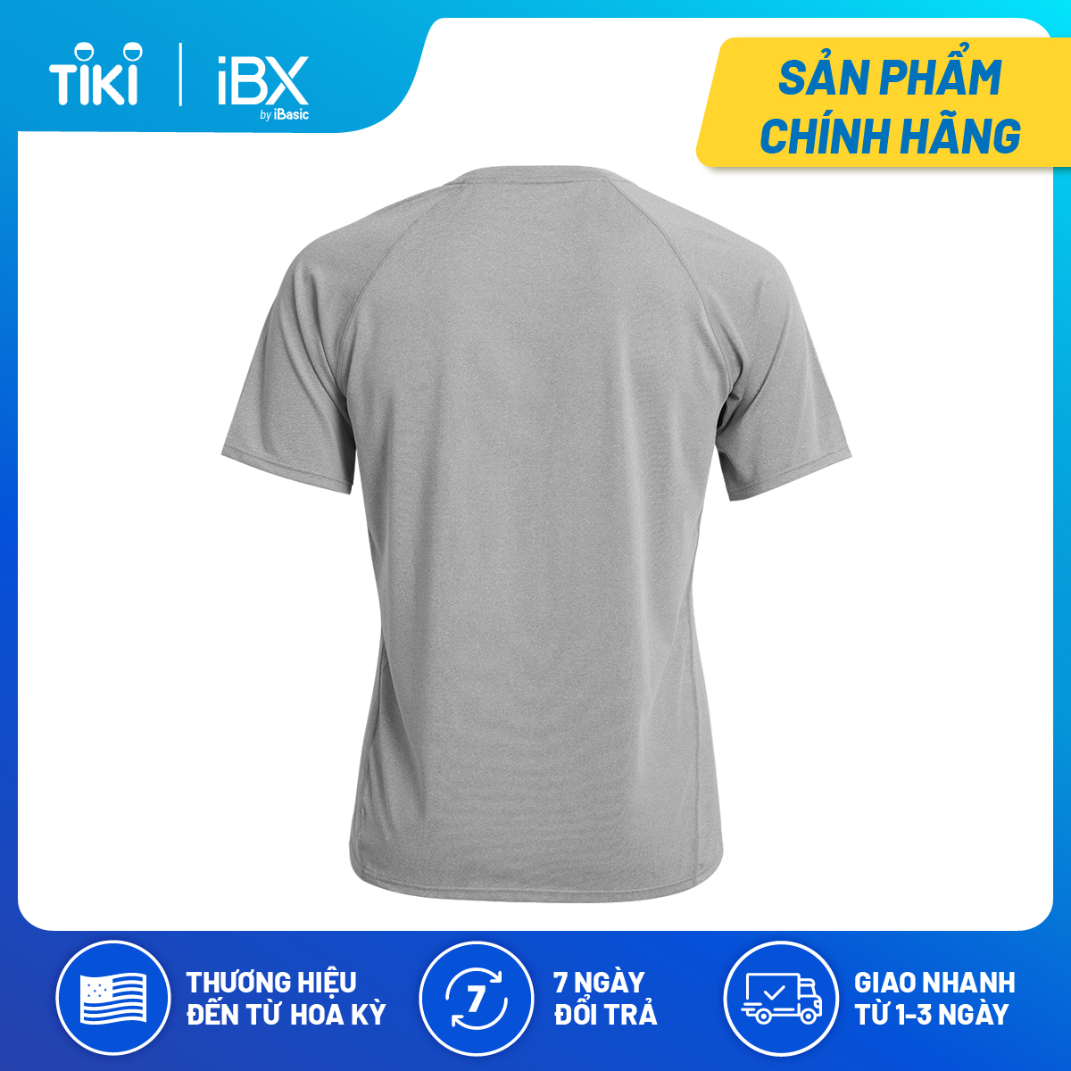 Áo thun nam thể thao tay ngắn iBasic IBX039