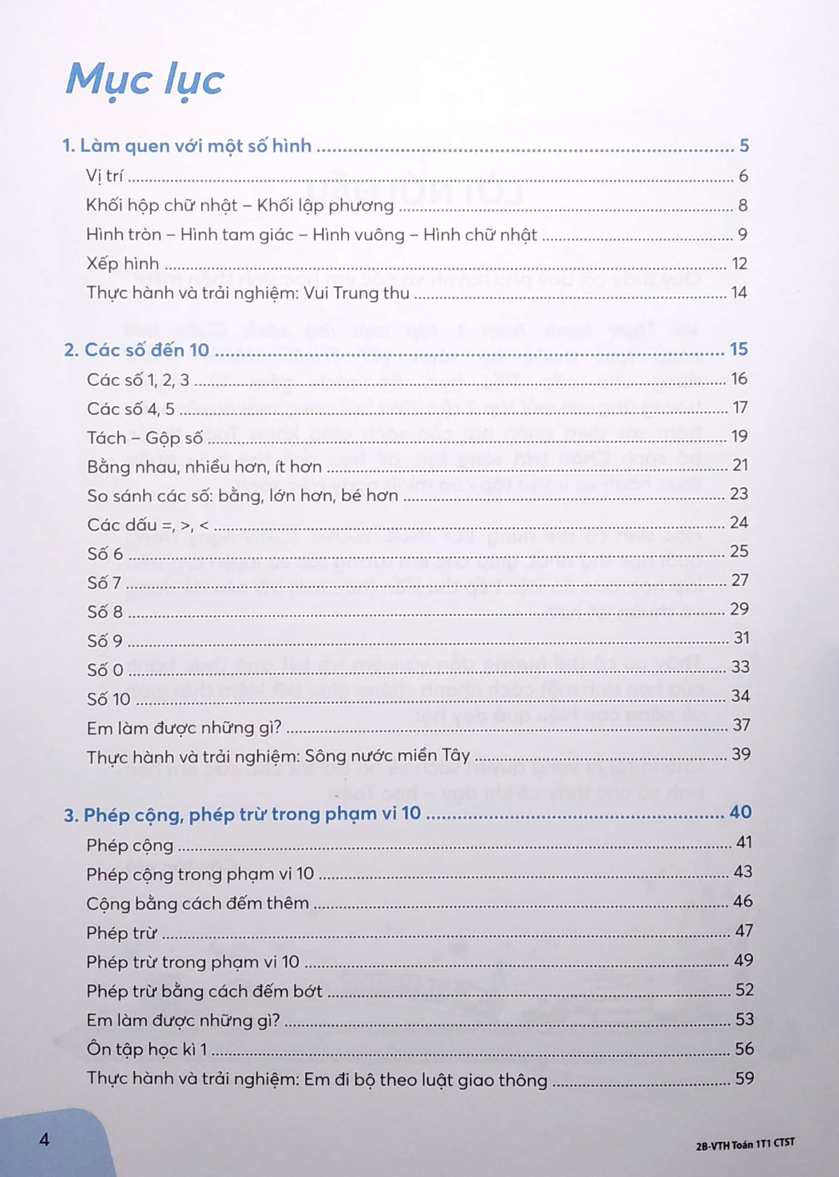 Vở Thực Hành Toán 1 - Tập 1 (Theo Bộ SGK Chân Trời Sáng Tạo) (2022)