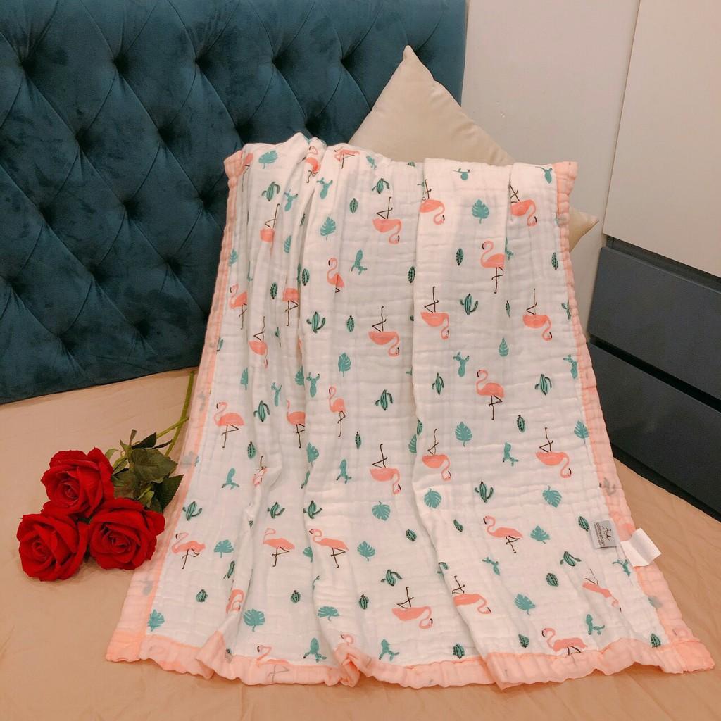 CHĂN /KHĂN ADEN ANAIS XÔ 6 LỚP nhăn viền