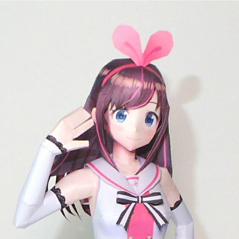 Mô hình giấy anime girl VTuber Kizuna AI ver.1