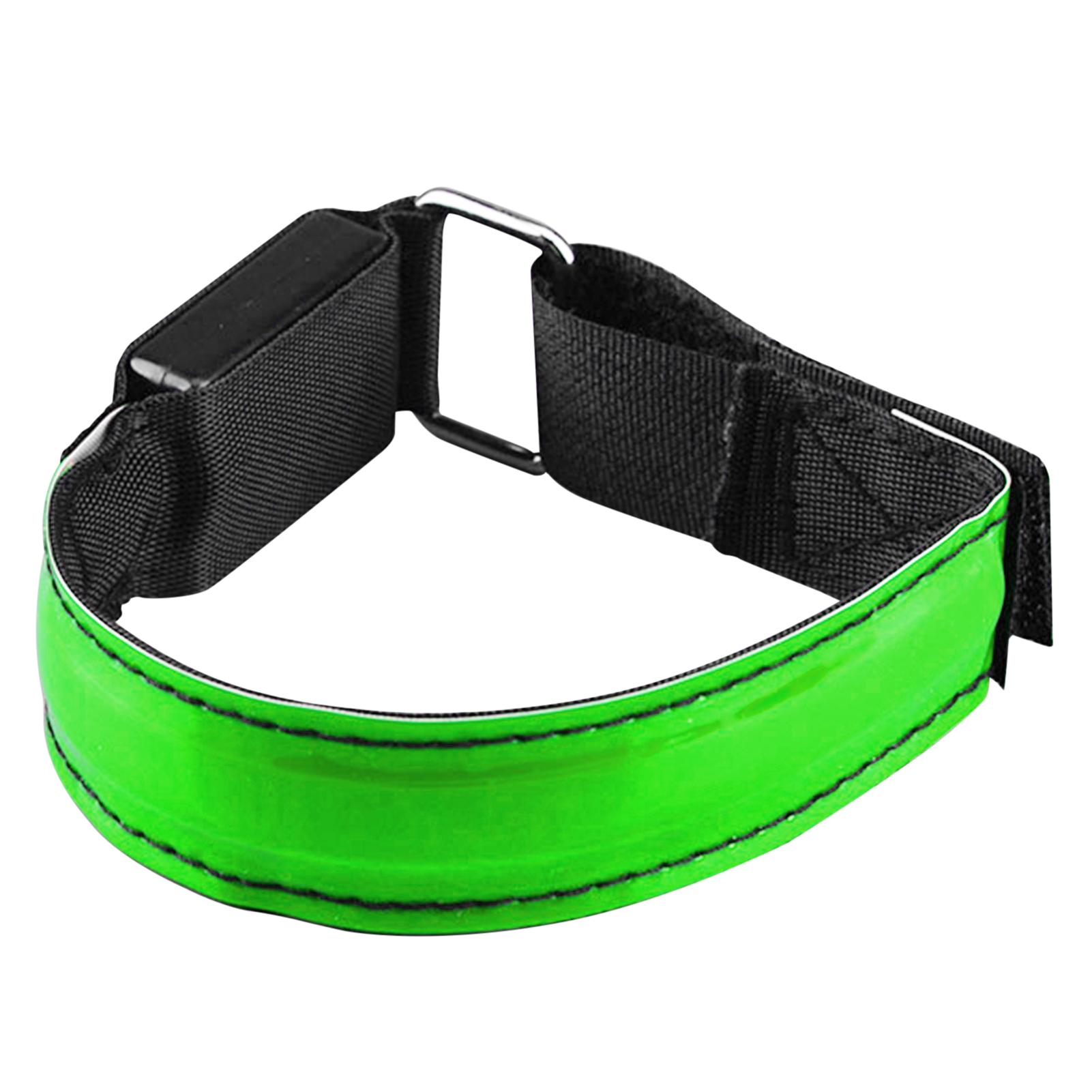 LED Armband Sạc USB Running Arm Band Ban đêm An toàn Chạy bộ Đi xe đạp Gear Dành cho Chạy bộ Đi xe đạp Đi bộ Đường dài Đi bộ Color: 1PC Green