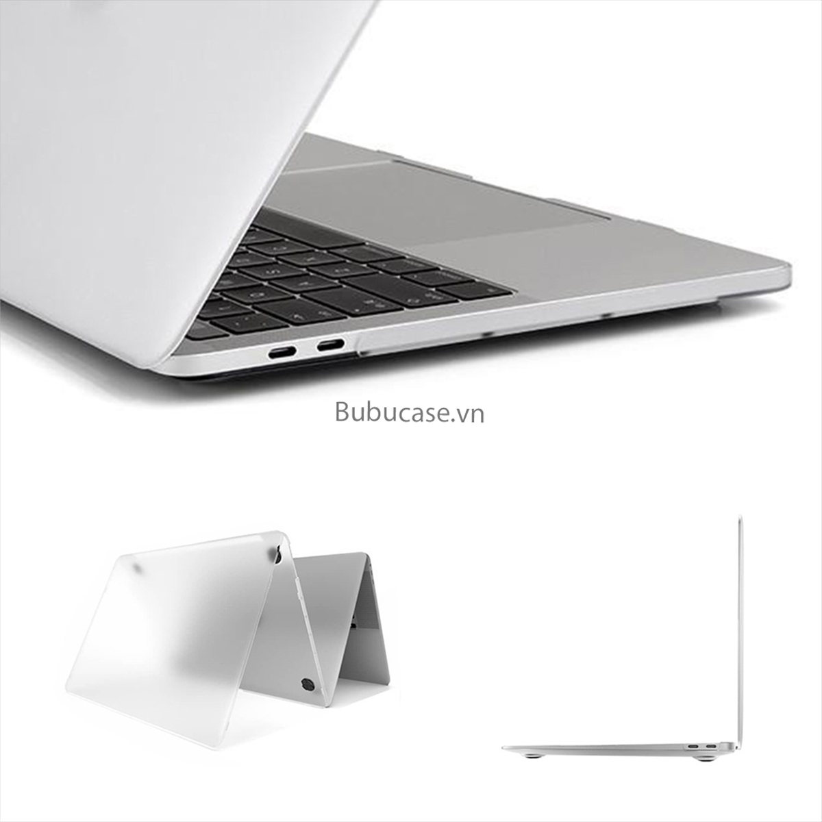Ốp Cho Macbook - Case Cho Macbook Nhựa Dẻo Trắng Mờ Cao Cấp - Full Dòng 13" - 16"