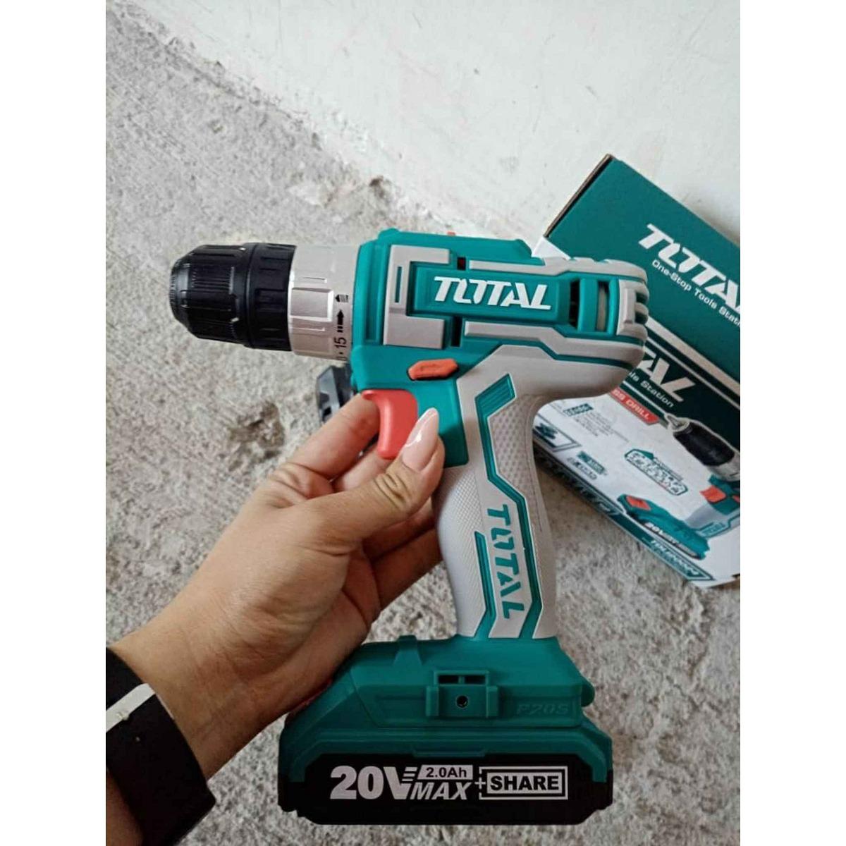 MÁY KHOAN VẶN VÍT DÙNG PIN 20V 45NM TOTAL TDLI20024 - HÀNG CHÍNH HÃNG