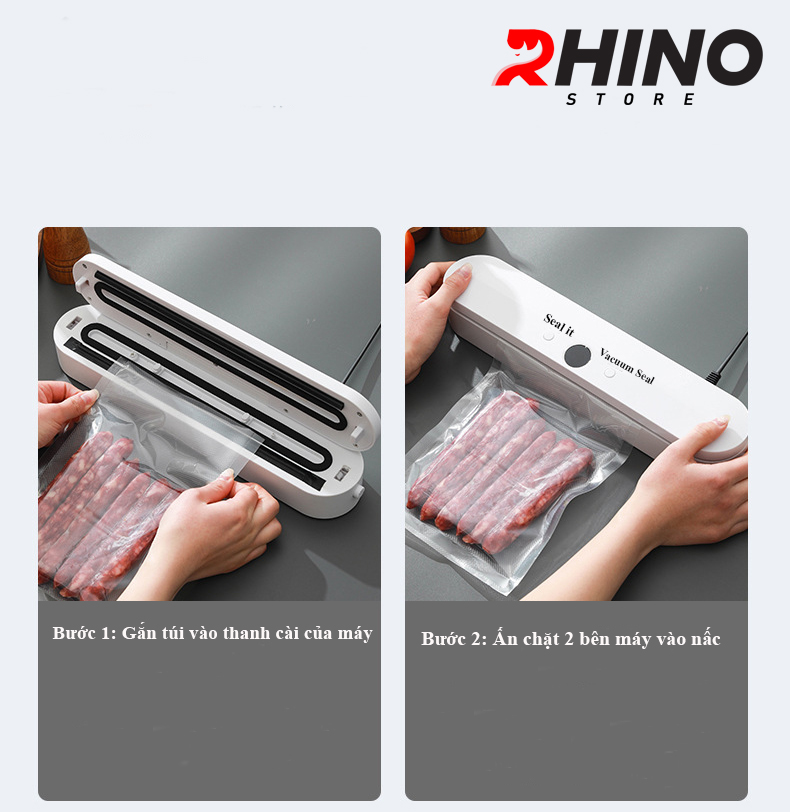 Máy hút chân không hàn miệng túi Rhino V101 Vacuum Sealer - Hàng chính hãng