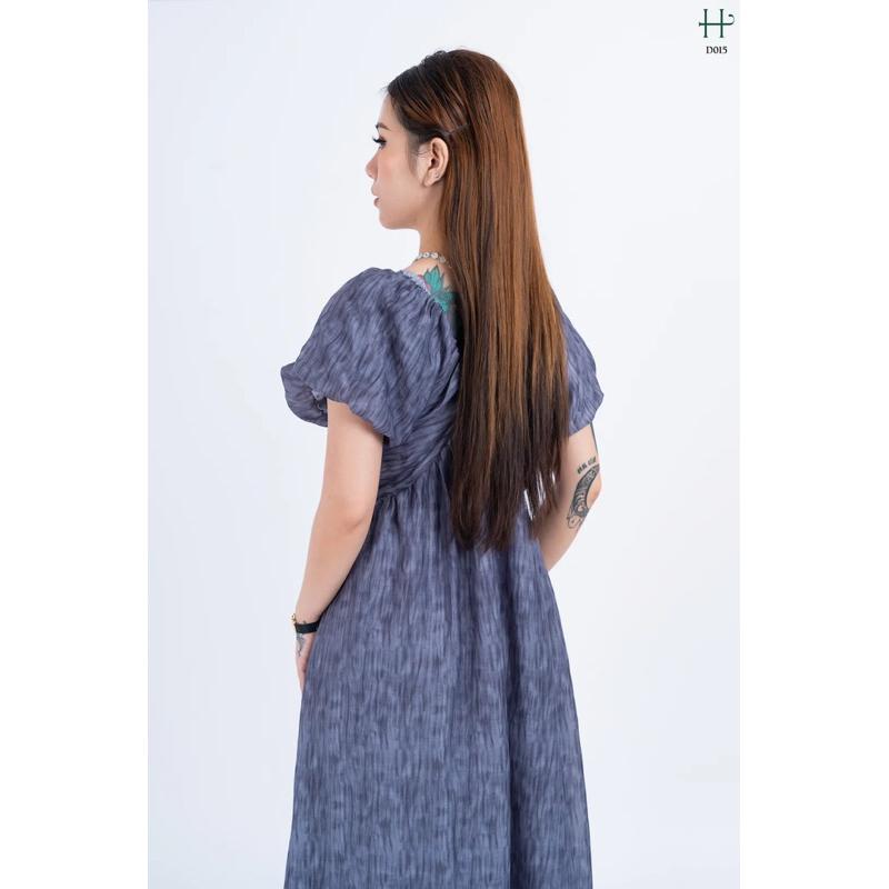 Đầm lụa form rộng suông-D15
