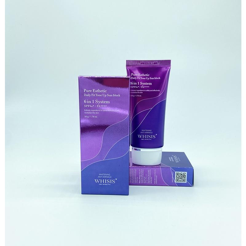 Kem Chống Nắng Nâng Tone WHISIS Pure Esthetic Daily Fit Tone Up Sun Block 50g