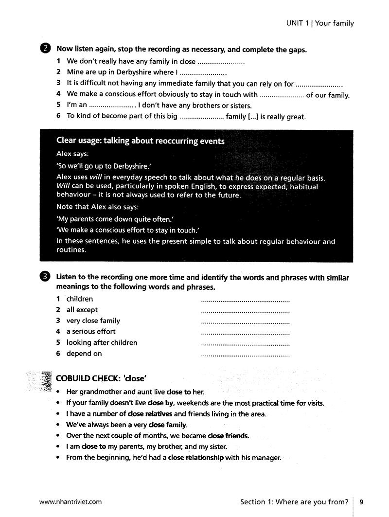 Sách Collins English for Life - Listening B1 Intermediate (Kèm CD Hoặc File MP3) (Tái Bản)