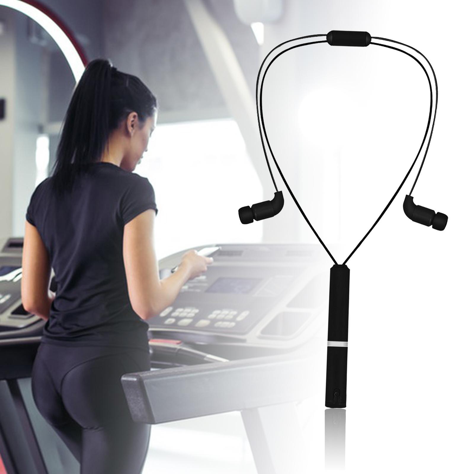 Wireless Headphones for Sports Earbuds Headset Waterproof Black