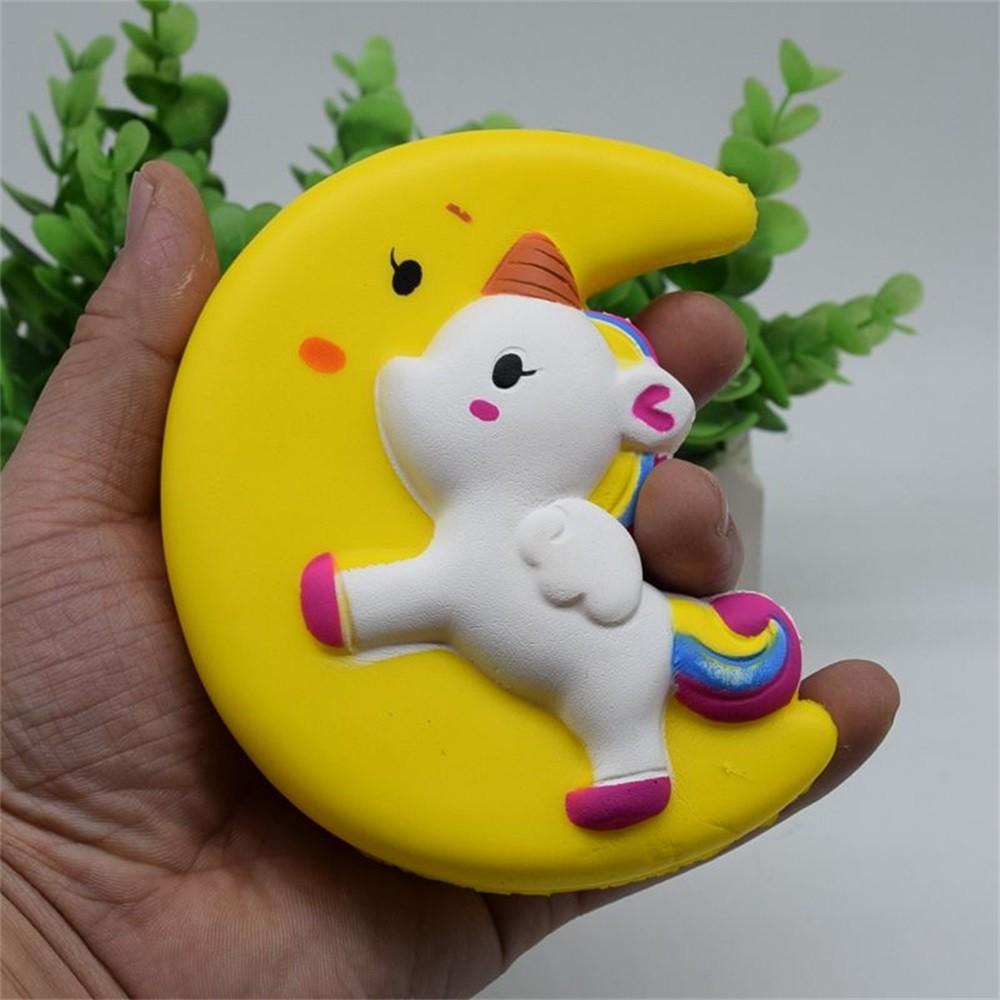 Đồ chơi Squishy hình mặt trăng ngựa kì lân dễ thương |shopsquishydep