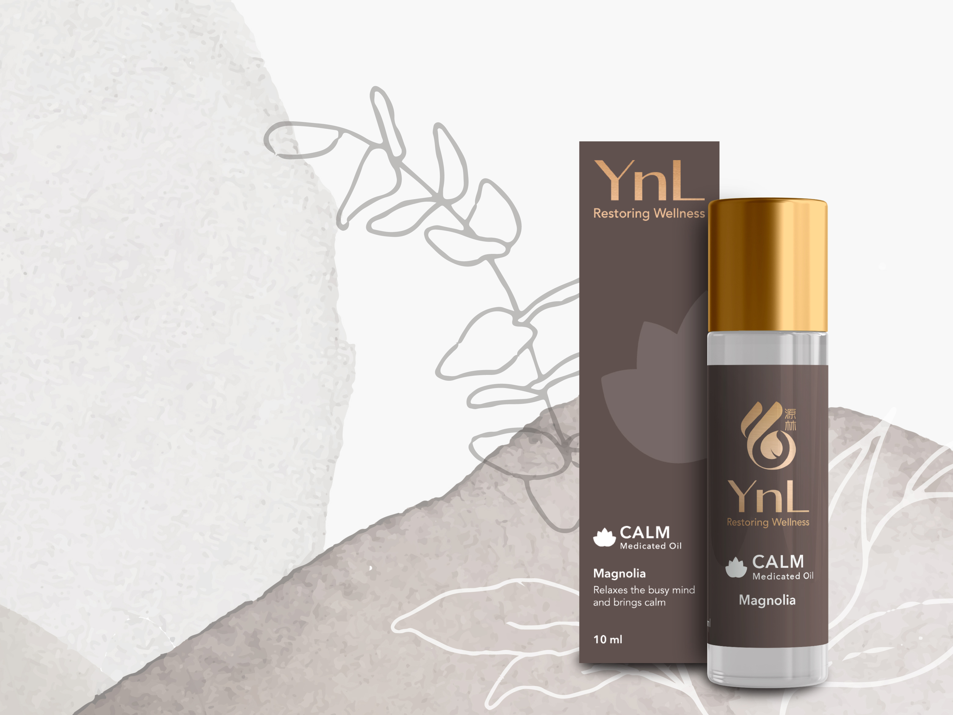 [Nhập Khẩu Từ Singapore] Dầu Thơm Thảo Dược  YnL CALM 10ml Từ Singapore Với Mùi Hương Hoa Mộc Lan Ngọt Ngào Mang Lại Cảm Giác Bình Tĩnh và Thanh Thản, Thư Giãn Tâm Trí