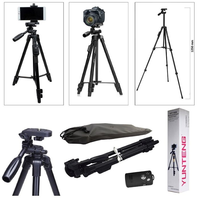 Chân máy ảnh tripod Yunteng VCT-5208 hàng chính hãng.