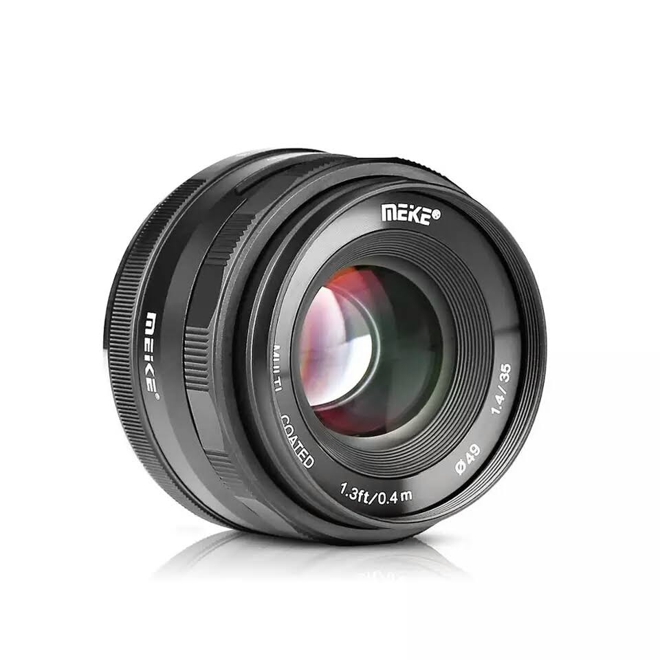 Ống kính Meike 35mm F1.4 lấy nét thủ công cho máy ảnh mirroless Fuji, Sony, Canon- Hàng nhập khẩu