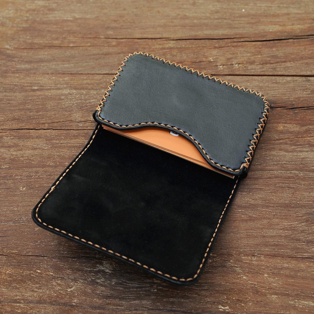 Ví da Mini đựng card Visit - Ví đựng thẻ kiểu dáng nhỏ gọn - Ví da thật handmade - Đồ da thủ công cao cấp