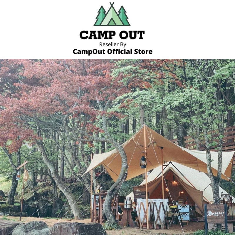 Bạt cắm trại campout tăng bạt mái che du lịch dã ngoại đồ cắm trại chống thấm nóng vải nhẹ A139