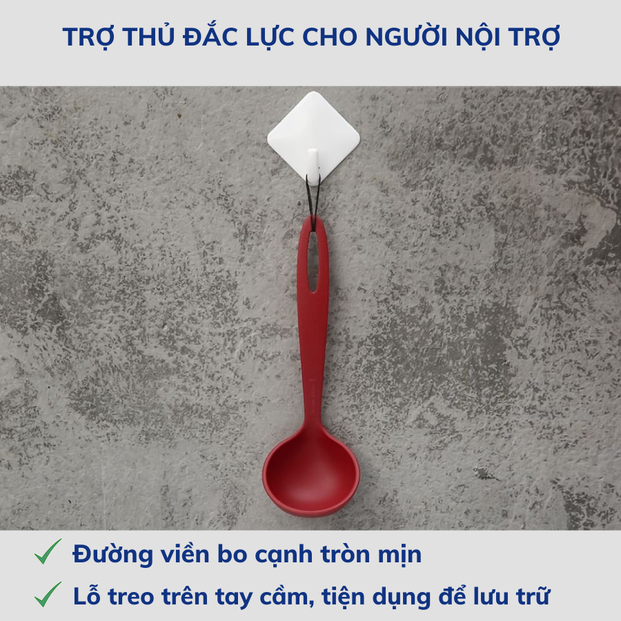 Muôi Múc Canh Nhỏ Tramontina 20cm Bằng Nhựa PA An Toàn Chịu Nhiệt Nhập Khẩu Brazil