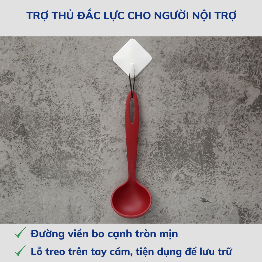 Muôi Múc Canh Nhỏ Tramontina 20cm Bằng Nhựa PA An Toàn Chịu Nhiệt Nhập Khẩu Brazil