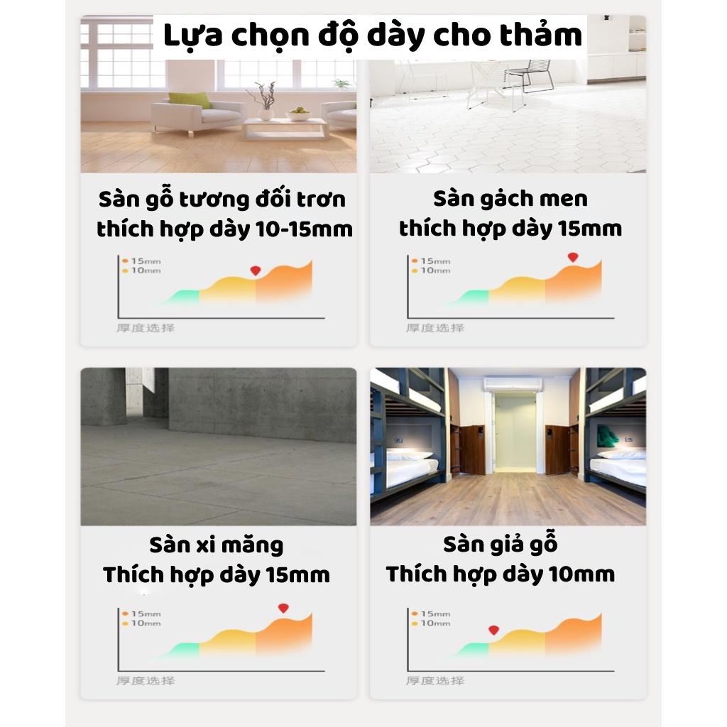 Thảm tập gym yoga tại nhà ,dày 15mm, chất liêu NBR cao cấp, chống thấm nước, chống trượt